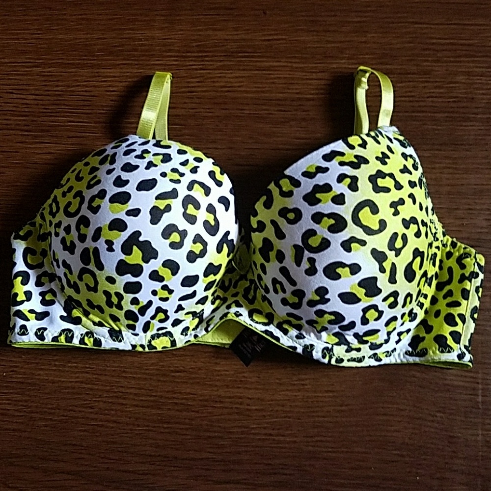 Cheetah print bra